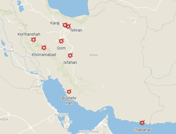 Numerous airstrikes across Iran reported this morning as US and Israeli forces begin a major campaign against the country.