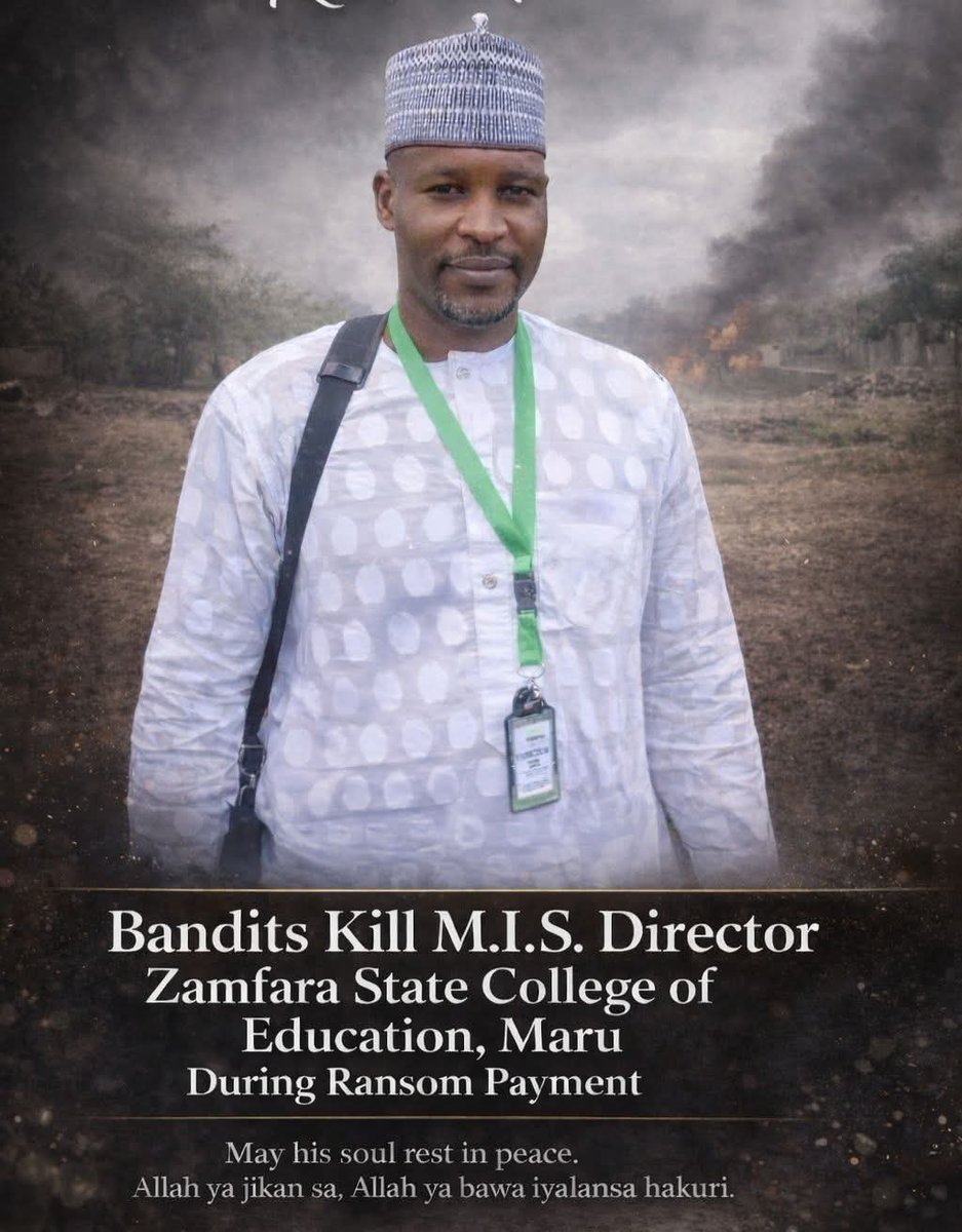 K!lled by terror!sts in Zamfara.

Is this how we will continue?