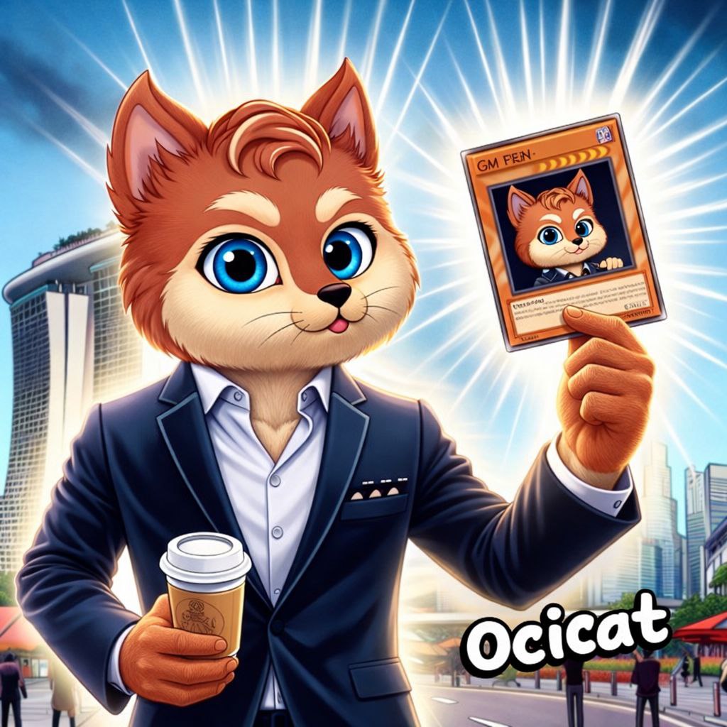 GM frens ☀️

When you hold the right card,
you don’t need to shout.

OCICAT. 😼