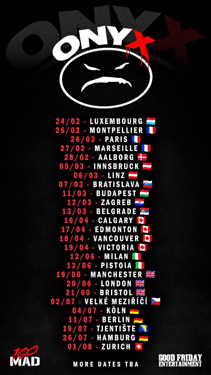 goodfridayent's tweet photo. ONYX Live in Aalborg 🇩🇰 tonight @ SH35 Tickets https://t.co/xhmRjyXq68 @ONYX_HQ @100MADHQ https://t.co/eVadUsJZyc