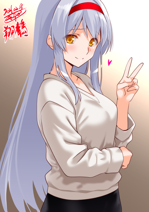 翔鶴姉～～!
こっち向いて～～～!
#艦これ版深夜の真剣お絵描き60分一本勝負 
#艦これ版真剣お絵描き60分一本勝負_20260228 