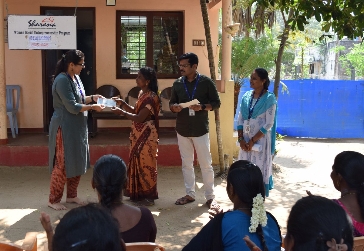 SharanaOfficial's tweet photo. 1st round of loan disbursement: 8 women in Angalakuppam invested in fish nets, livestock, & agricultural land. With SEP interest-free & collateral free #loans of ₹10,000–₹25,000, they are building steady livelihoods & stronger #financialsecurity for their families. #sharanango https://t.co/OjBaYmKN6P