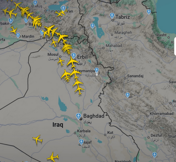 العراق يعلن إغلاق مجاله الجوي بعد الهجمات الإسرائيلية الأميركية على إيران 