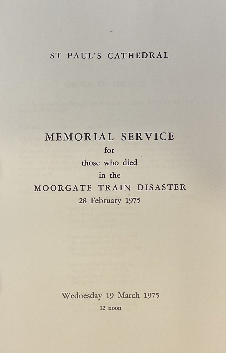 On today’s 51st anniversary of the Moorgate Tube disaster in London, my thoughts are with the 43 who died, their families, friends and loved ones - and all those who responded to the incident or were affected in any way <a href="/TfL/">TfL</a> <a href="/icpem/">The ICPEM</a> <a href="/TheEPS1/">The EPS</a>