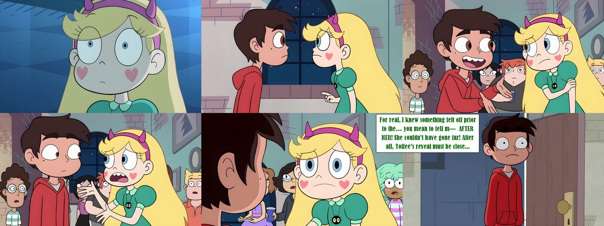 Jr_GKev_THLs_HQ's tweet photo. Also 9 years ago, the #SVTFOE S2 finale "Starcrushed" debuted on #DisneyXD.
I'll admit, it took tim-
SHOW YOURSELF!
A CRUSHING TRUTH! AFTER HER! This journey is... FAR FROM OVER.π€
Just as well, TOFFEE'S reveal is not far away...π€«
#StarVsTheForcesOfEvil #StarButterfly #MarcoDiaz https://t.co/bjlHyqyEAC