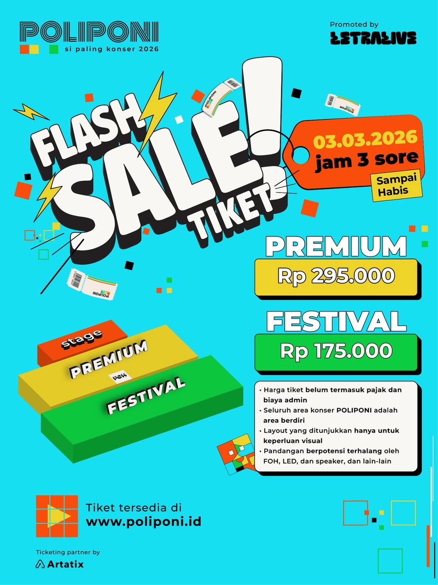 Jaejinmi_id's tweet photo. ♡ˎˊ˗ open jaswar tiket POLIPONI: Sheila On 7, Barasuara, Fiersa Bersari, Coldiac ♡ˎˊ˗
🏷️fee 70k/tix
~°menggunakan data cust
~°self payment/titip jastip
~°tim war berpengalaman
~°trusted 10000%
💌more details kindly dm/wa jaejinmi
#poliponi #sheilaon7 #fiersabesari #coldiac https://t.co/TuSnDFBywC