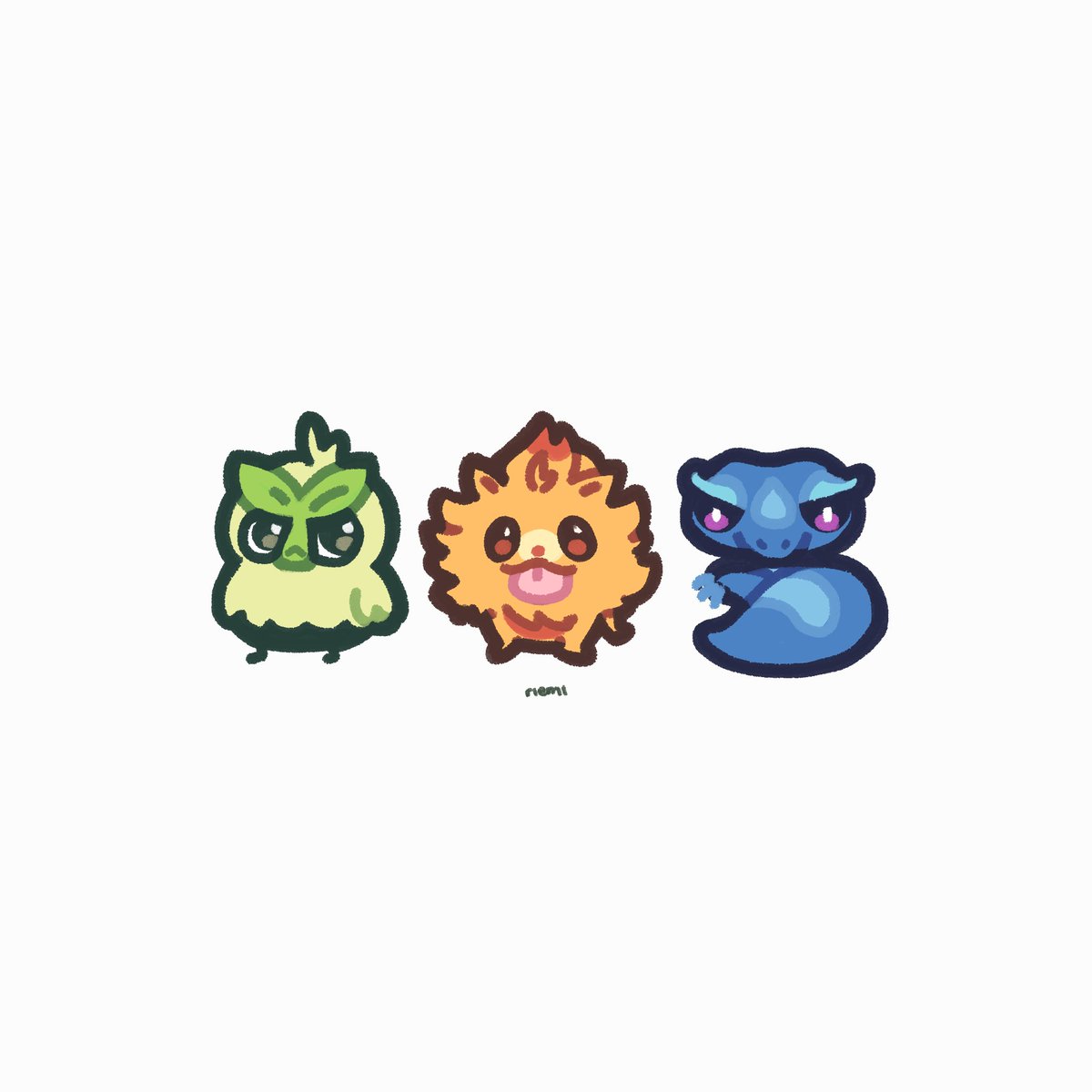 riiemi_'s tweet photo. three lil guys 
#PokemonWindsWaves https://t.co/WrfxIjM1Bs