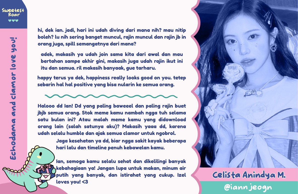 SEDIH 😭😭😭😭😭

sehat sehat jugaakk untuk kk ettan dan kk ijel ☹️🫶🏻🫶🏻 <a href="/SweetestRoar/">🦕 rOaRRrrr 🦕</a> <a href="/SubRoarest/">Sub-Roar!</a>