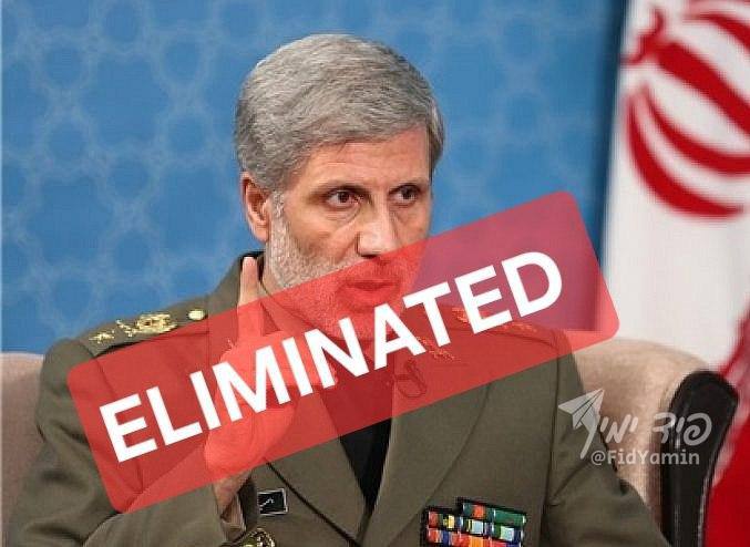 🚨 Informe: Amir Hatami, Comandante en Jefe del Ejército de la República Islámica de Irán (Artesh), ha sido ELIMINADO.

Amenazó con destruir Tel Aviv y Haifa.

No podrá llevarlo a cabo.