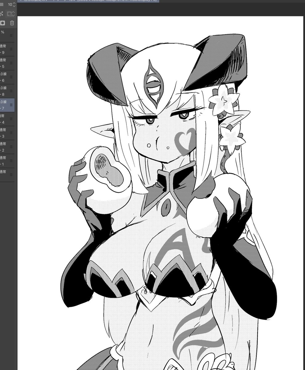 #今月描いた絵を晒そう 漫画ばっかり描いていた 