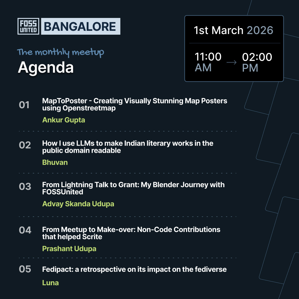 FOSS United Bangalore tweet media