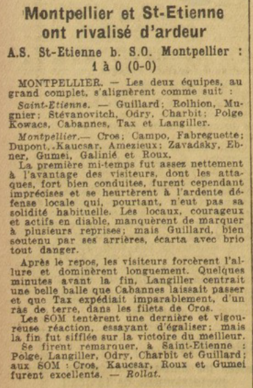 pilia_albert's tweet photo. 📚#ASSE #90ans épisode 63
Le 1er mars 1936, malgré l'absence d'Yvan Beck, retenu avec l'équipe de France militaire, l'ASSE s'impose à Montpellier pour la 22e journée de D2.
Les Verts réalisent une bonne opération car les équipes de tête ont été peu convaincantes cette journée. https://t.co/2suaHy6430