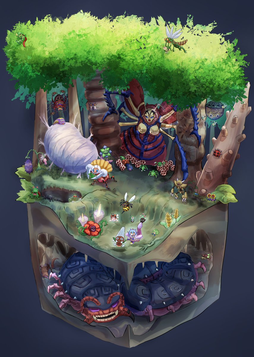 大樹海で虫捕り