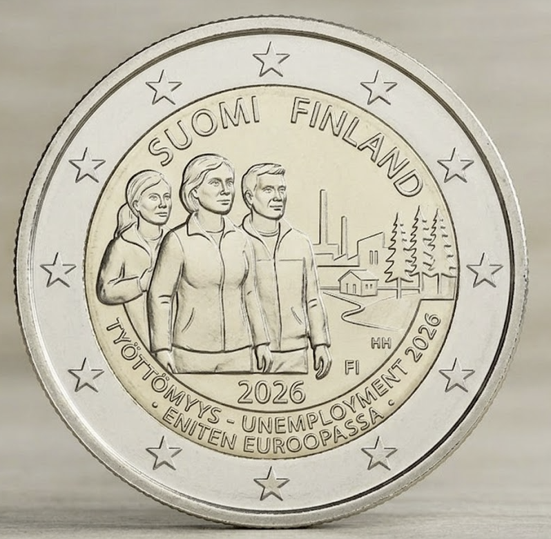 Erikoispainos! Vain 500kpl!

Suomi - Finland 2€
Työttömyys / Unemployment
Eniten Euroopassa 2026
#Finland #coins #euro
<a href="/kokoomus/">Kokoomus</a> <a href="/persut/">Perussuomalaiset</a>