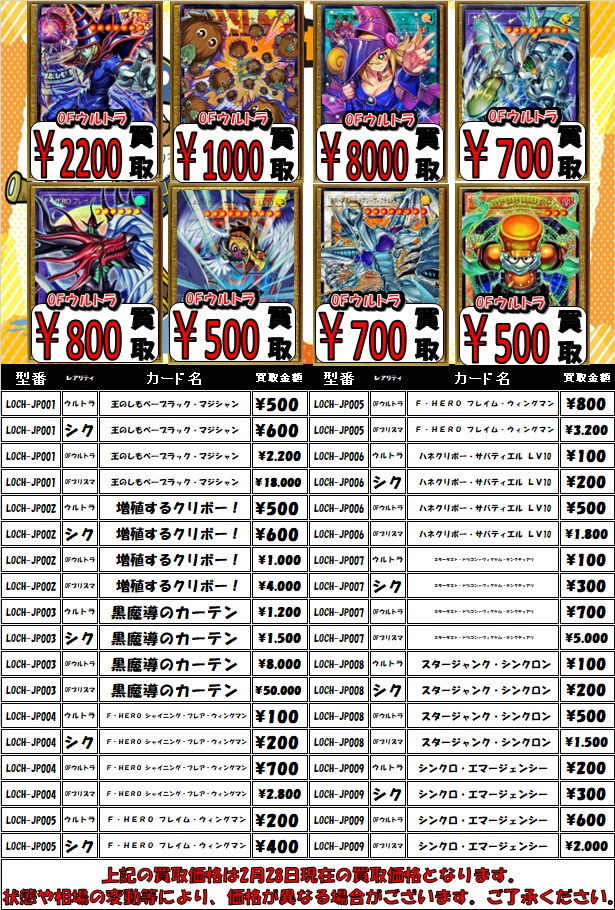 🐱【遊戯王OCG】買取情報🐱 🔥LIMIT OVER COLLECTION - THE HEROES