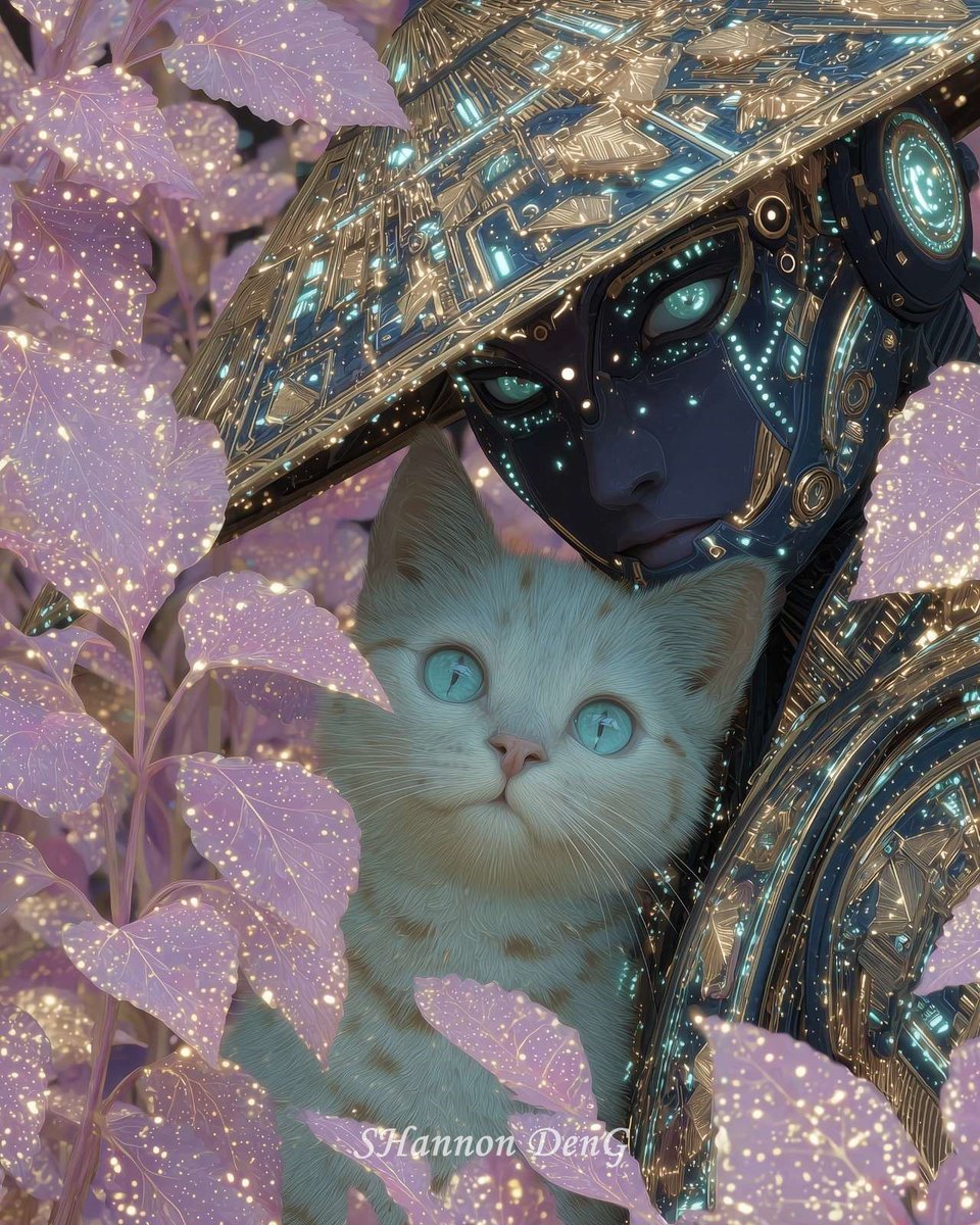 AI-generated images✨＃AIart QT Your Cat Happy Saturday & Happy