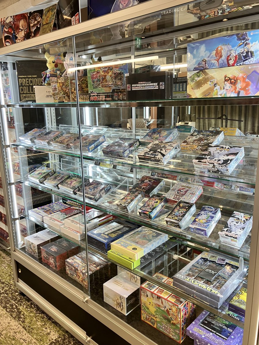 ✨️ポケモンカード・ワンピースカードBOX販売情報✨️ 店内ショー