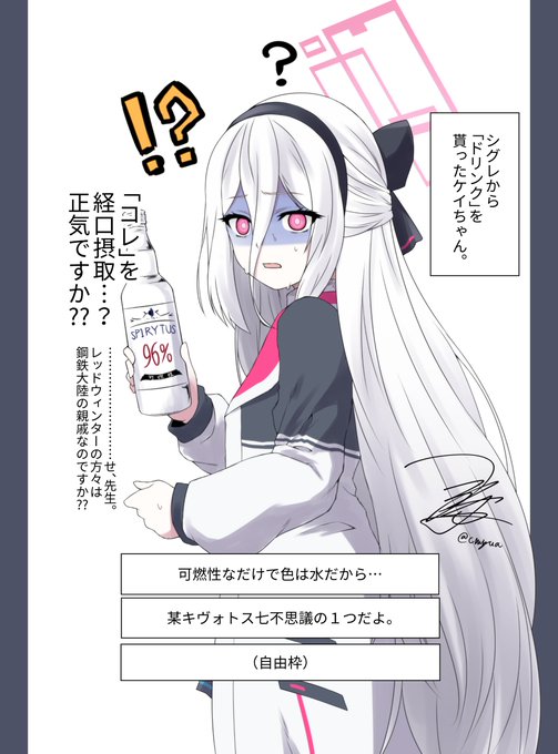 ケイちゃん、可燃性の水を知る。 #ブルアカ