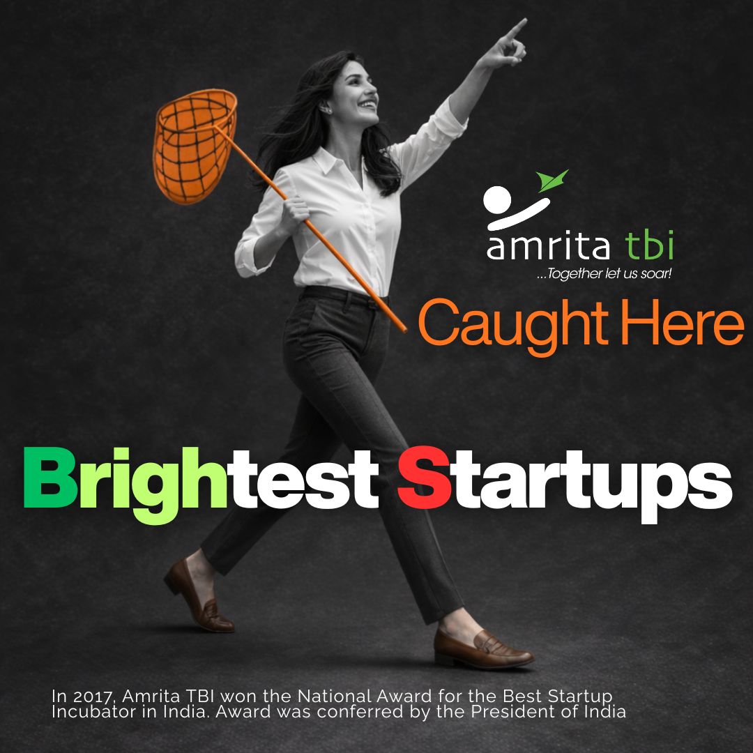 Amrita TBI is the powerhouse behind Brightest Startups.
Caught here! 🕸️ Ready to let YOUR startup fly? Visit amritatbi.com today!
#AmritaTBI #StartupIndia #IncubatorExcellence
#Tehran <a href="/startupindia/">Startup India</a>