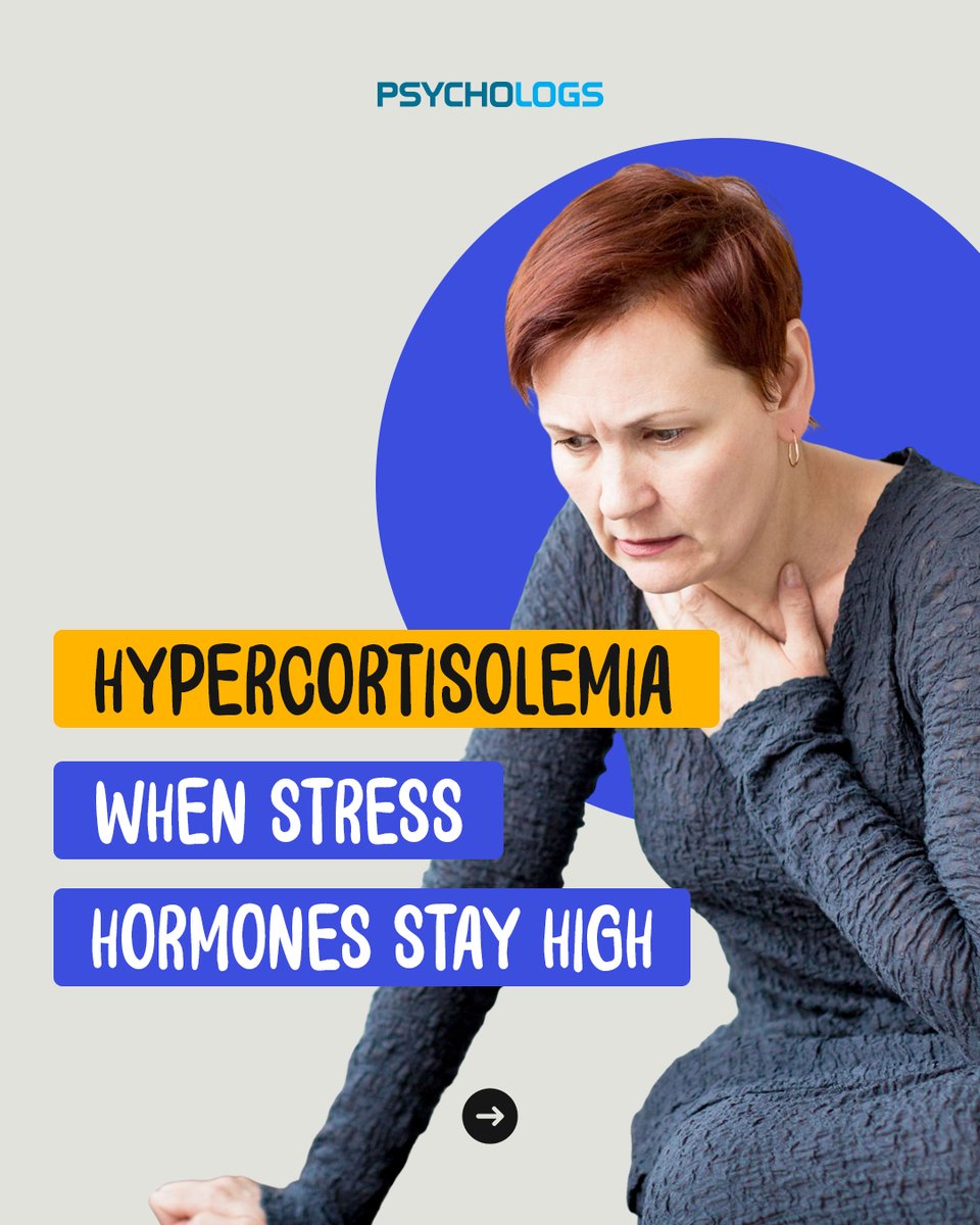 PsychologsIndia's tweet photo. Hypercortisolemia keeps the body in constant alert mode, slowly impairing memory, emotional regulation, sleep, and resilience. Chronic stress doesn’t just exhaust the mind; it reshapes how the brain copes with life.

#Hypercortisolemia #Cortisol #ChronicStress #StressHormones https://t.co/oY64H5Rb5a