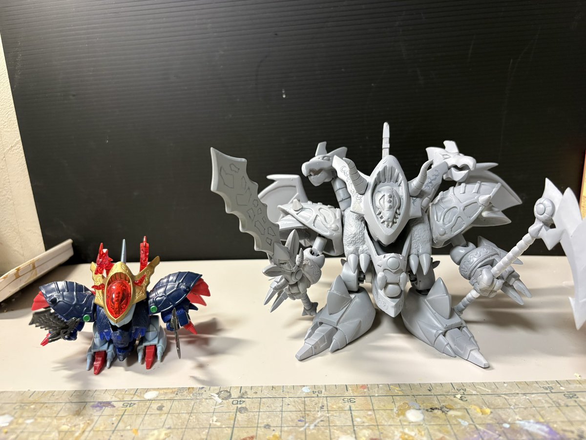 地獄大帝黒龍角 三体合体で黒龍角、元の黒龍角自体の出来はすごく良い