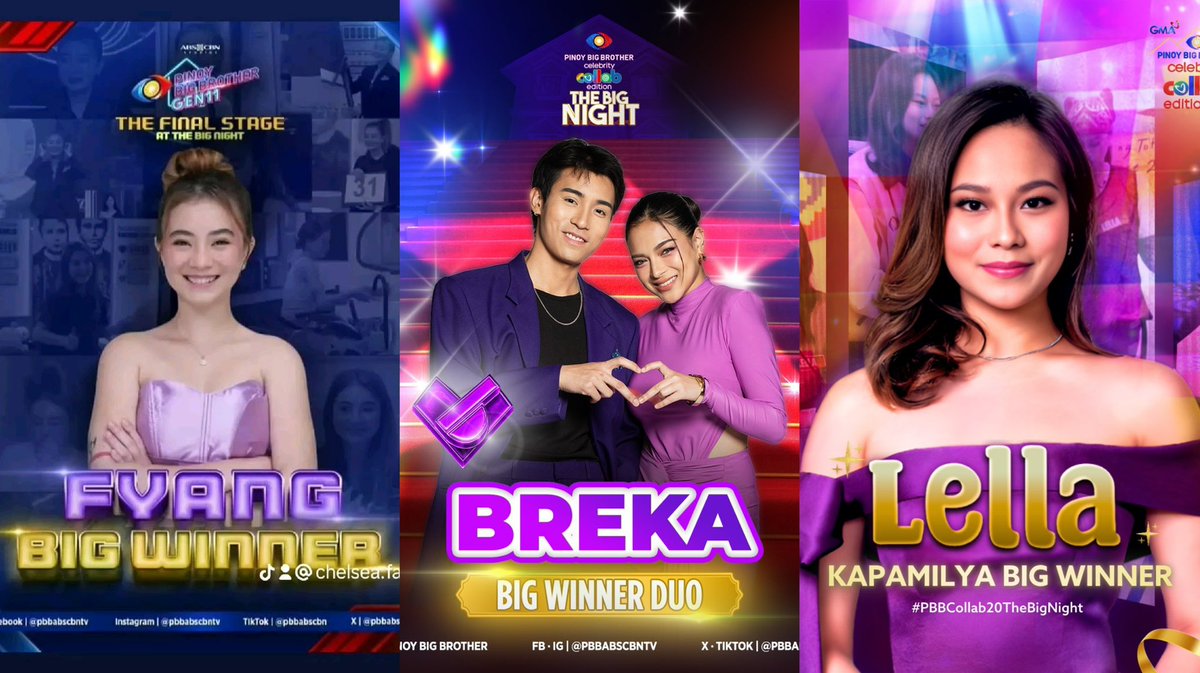 lellazone's tweet photo. THE COLOR OF BIG WINNERS IS PURPLE! 💜

LELLA FORDa WIN
#PBBCollab20TheBigNight https://t.co/ag7MQMRhdA