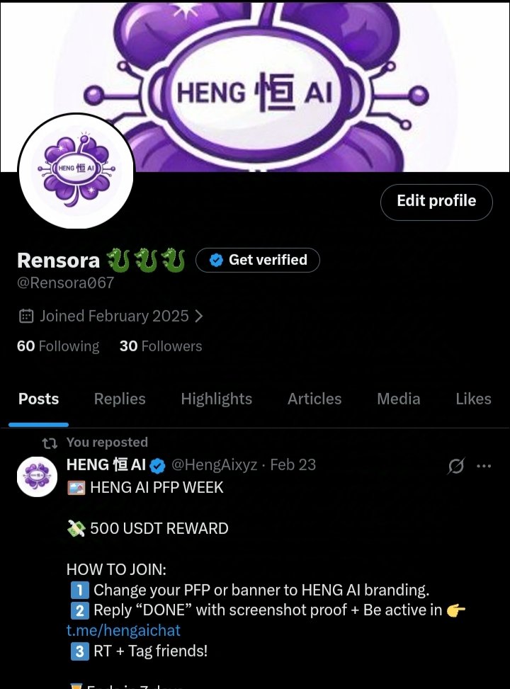 Rensora067's tweet photo. @HengAixyz @MetaUser_Dao @AveaiGlobal @aveai_info LFG 🔥🔥🔥 
HENG AI has the potential to be a pioneer in more efficient and intelligent crypto solutions.
@BitCoin0930 
@cryptomill4925 
@Worgor428128 
@Je5H529tW51s13h 
@Xenji_Suzuki 
Done✅✅✅ https://t.co/x2ugObzU0E