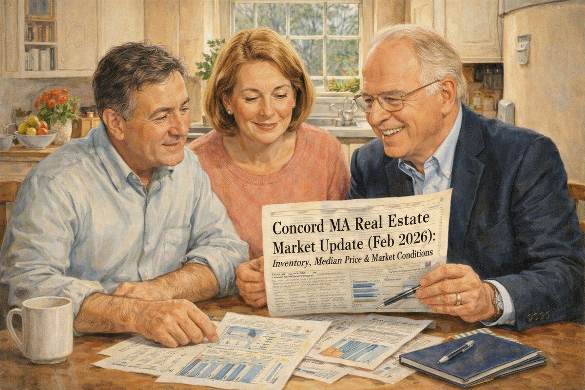 Concord, MA Real Estate Market Update (Feb 2026): Inventory, Median Price &amp; Market Conditions

Inventory is tight.
Luxury is active.
Price cuts are happening, but selectively.

Is Concord still a seller’s market?
Short answer: Yes. But strategy matters.

👉 Click to read the full