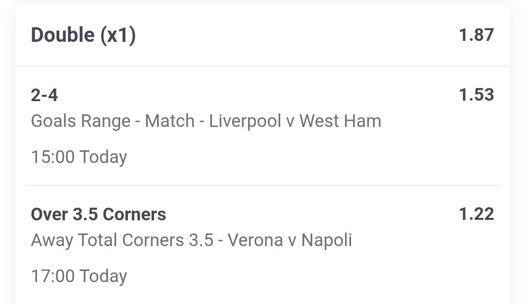 FootProTips's tweet photo. Hammers fighting for survial we expect some goals to be traded with Liverpool but hopefully under 4. Napoli have averaged over 5 corners over the last ten matches and we feel they will press away to Verona #protips #protrades #footytrades https://t.co/F3y1pLJGaw