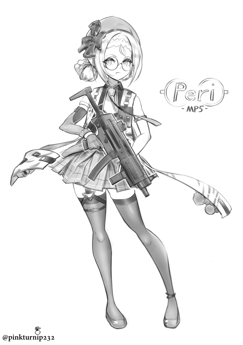 RT @pinkturnip232: Peri line art Been feeling art block🤕 Going