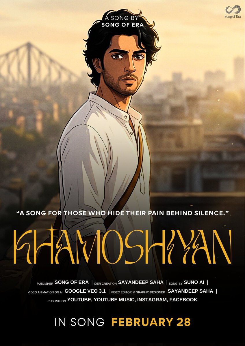 songofera's tweet image. KHAMOSHIYAN 🌙

A song for those who hide their pain behind silence.

February 28
Song of Era

#Khamoshiyan #NewSong #SadSong
