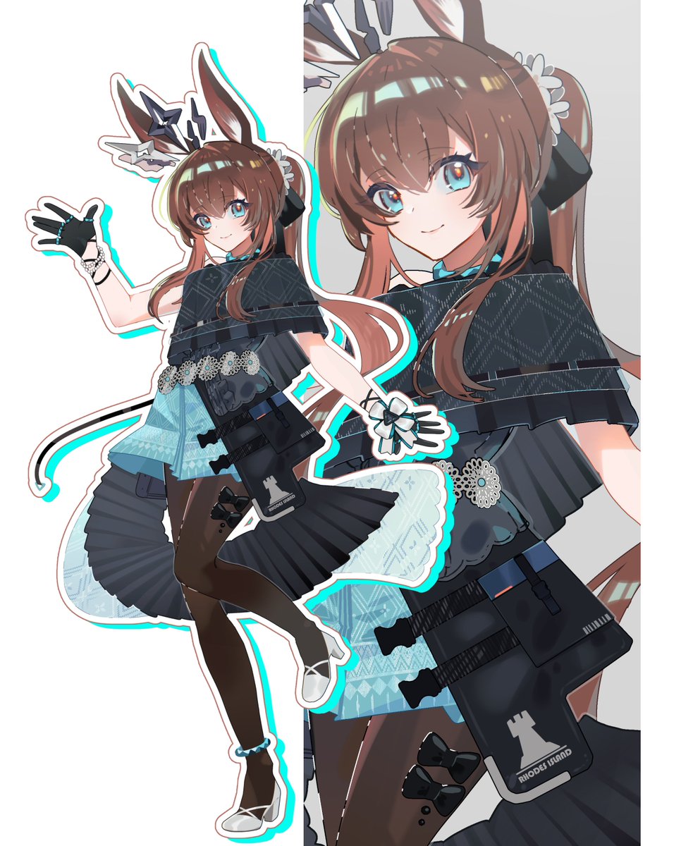 I drew Amiya wearing a Thai traditional outfit for a 1:1 standee at CosQuest 2 (Thailand's cosplay event) tomorrow~

#Arknights