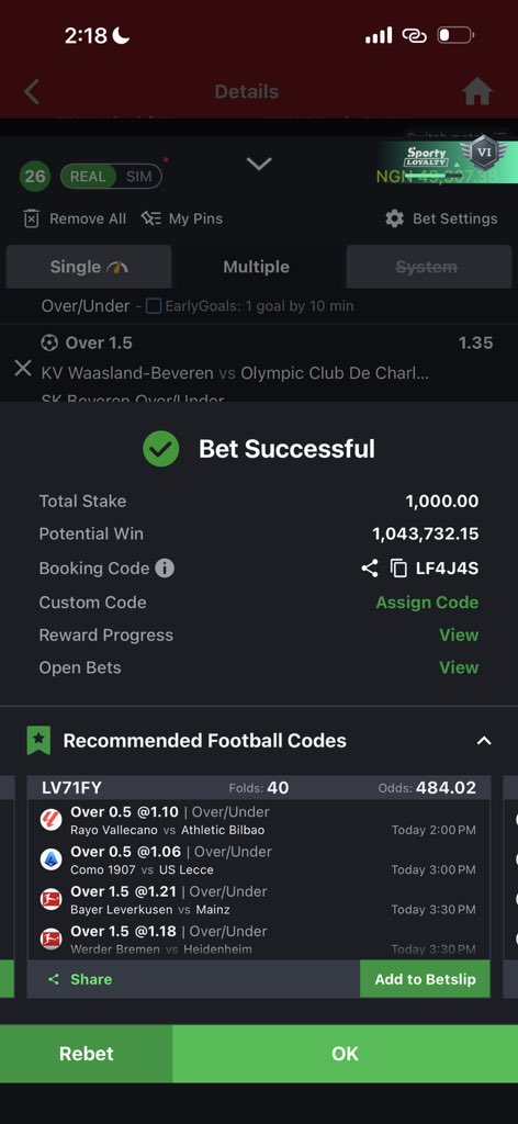 FoluboiNg's tweet photo. 1K odds and 100odds 🙏🏿 https://t.co/wxTpTn0Jp0