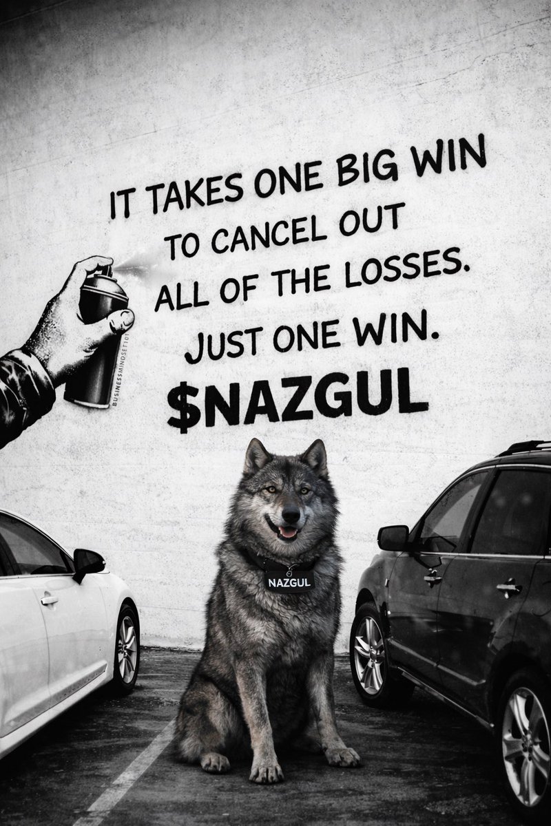 Most quit after the losses. Legends stay for the one win that erases them all.

The market tests patience before it rewards conviction. Nazgul is still here.

It was never about winning often — it was about winning big. $NAZGUL