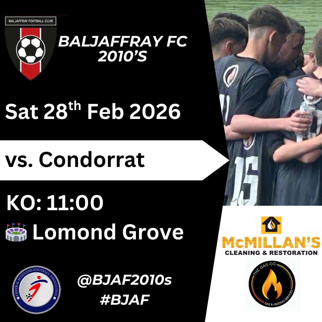 Baljaffray Football Club 2010’s tweet media