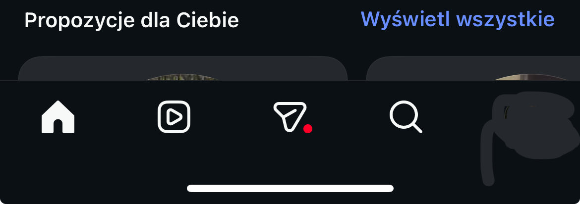 xstyplesiak's tweet photo. @jgwsyu_214 @luvyoonu paradoksalnie to większość aplikacji ma wydzielony pasek na dole specjalnie na iphonowy pasek, więc na jedno wychodzi https://t.co/33z2NR990h