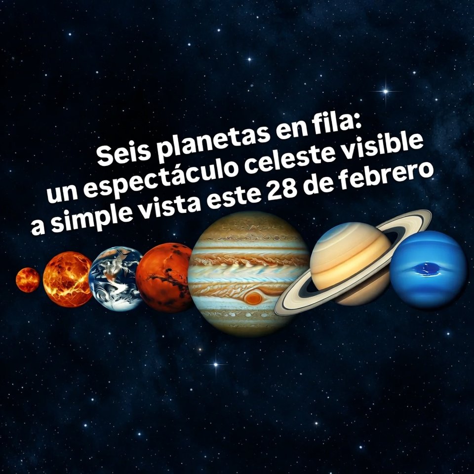 CsarLogon2504's tweet image. 💥28 Febrero
En la enorme cúpula del cielo nocturno hay momentos que no se repiten a menudo. Uno de ellos ocurre ahora: este 28 de febrero, al caer la tarde y justo después del atardecer, una alineación 2040.  #Mercurio, #Venus, #Urano, #Marte, #Júpiter, #Neptuno y #Saturno