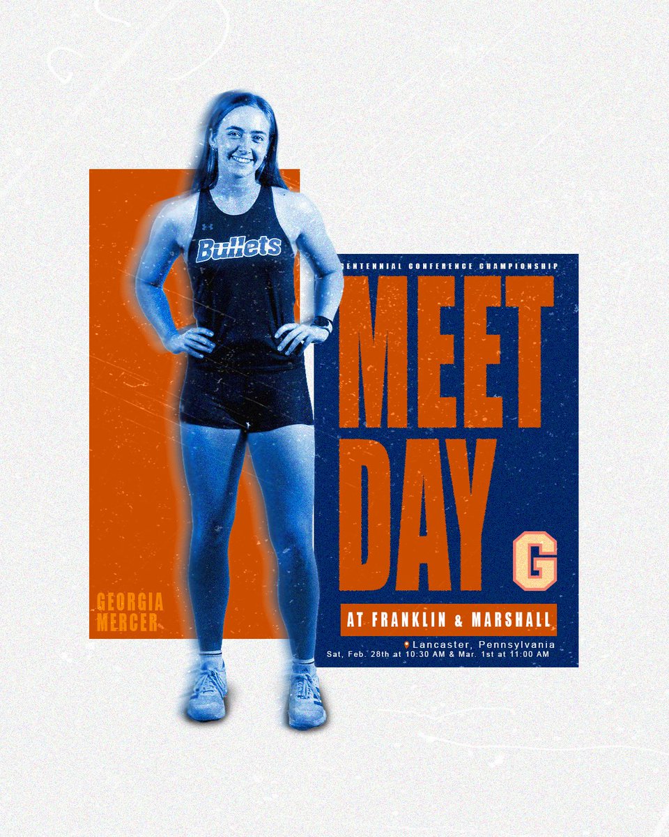 gburgbullets's tweet image. Men’s and Women’s Indoor Track &amp;amp; Field heads to Centennial Conference Championships hosted by Franklin &amp;amp; Marshall. Events begin today at 10:30 am! 

Tune in:
📺 centennialconference.tv/godiplomats/
🗒️ lexicontiming.com/meets/59188
🎟️ fan.hudl.com/tickets/VGlja2…