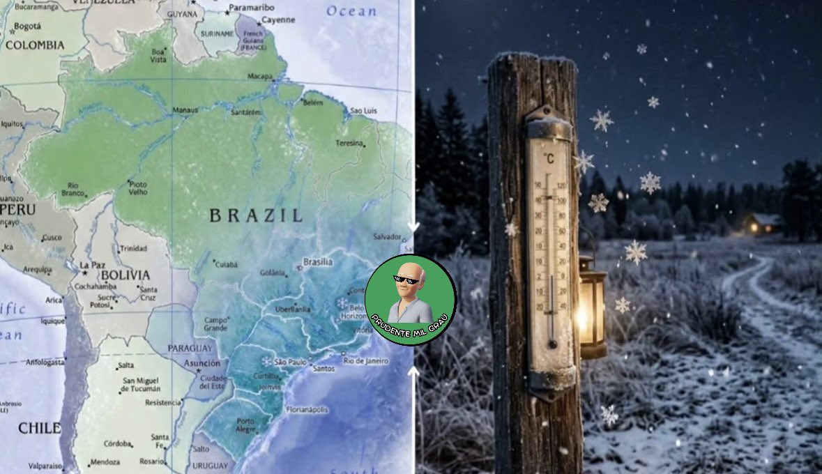 MilPrudente's tweet photo. ❄️ FRIO CHEGANDO MAIS CEDO!? ❄️ 

Começo de março terá ventos fortes, temperaturas mais baixas e pouca chuva no Interior de São Paulo. Massa de ar frio deve chegar já na próxima semana ao Brasil, segundo a MetSul. https://t.co/f7PJKgRqei