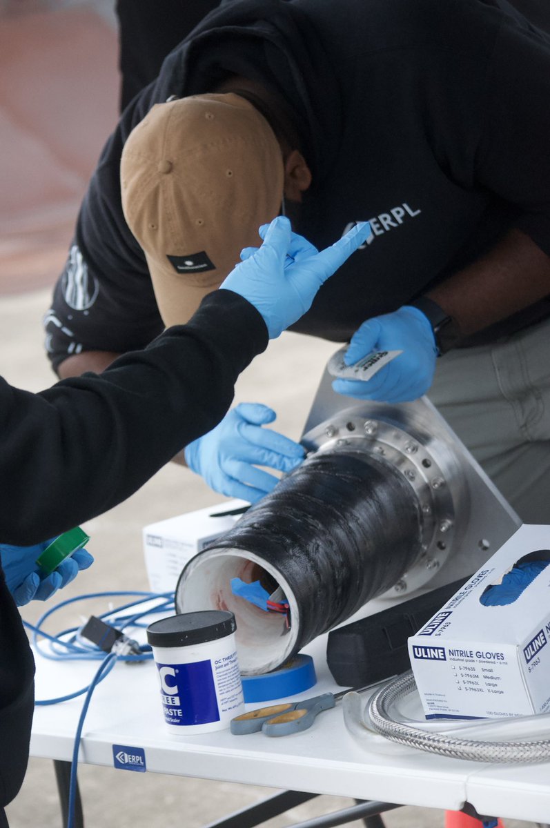 The team is on site and preparing for our first hotfire test of a MOE V2 composite engine.