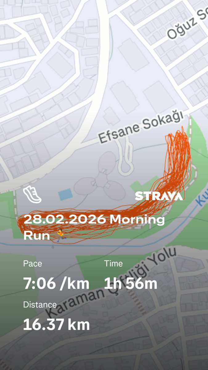 28.02.2026 - Cumartesi Koşusu 🌟
#RunOzzyRun 🏃
