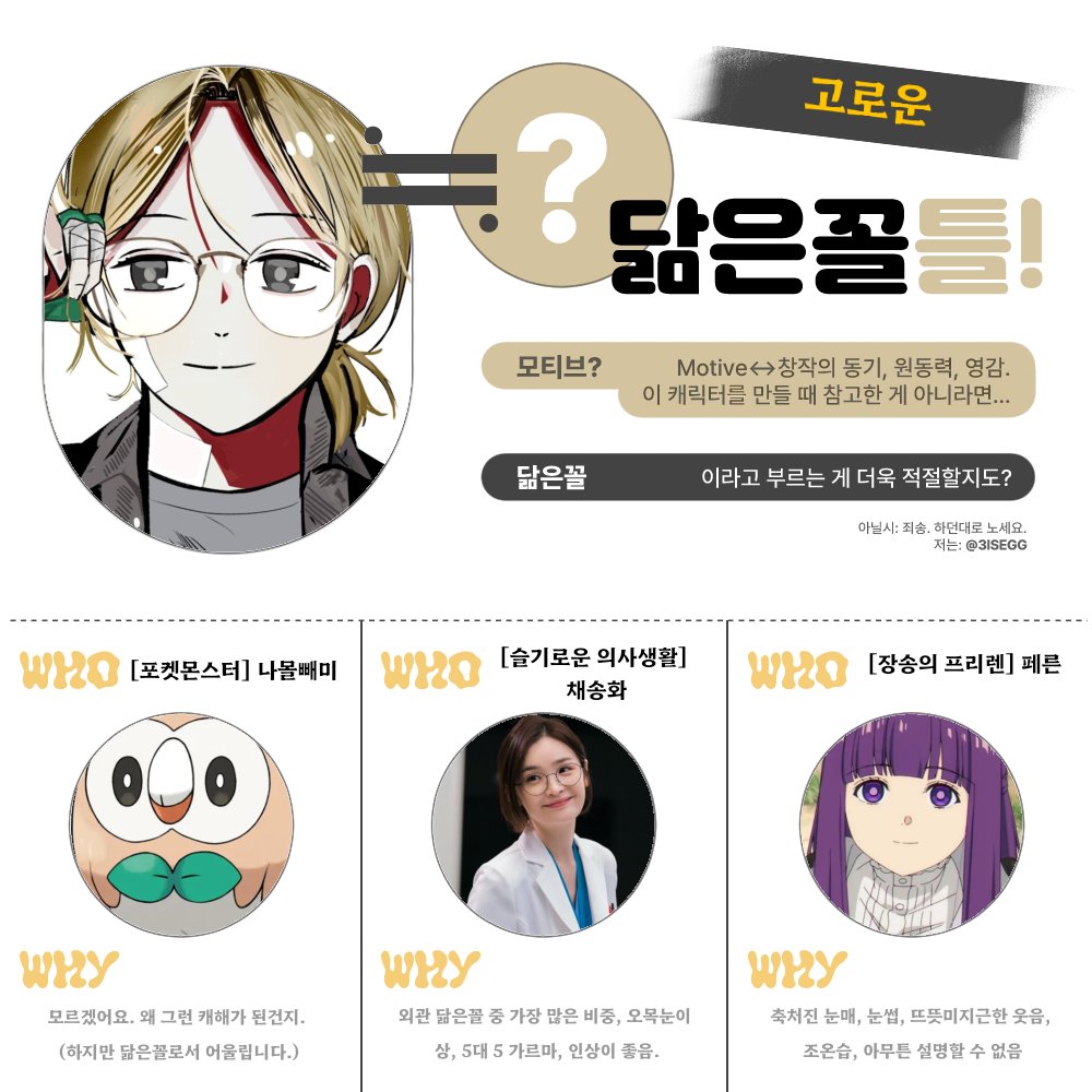 mino1525's tweet photo. 모르겠어요
왜 닮은꼴에 처음보는 올빼미가 추가된건지... https://t.co/75cpi6ydmT