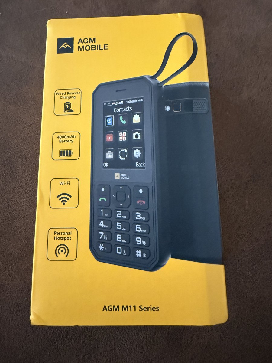 tiansvenja's tweet photo. Just got the @AGM_MOBILE_ M11 as a test unit. I’m really looking forward to see how this power bank/phone holds up 💪 https://t.co/Yo6cY2IAul