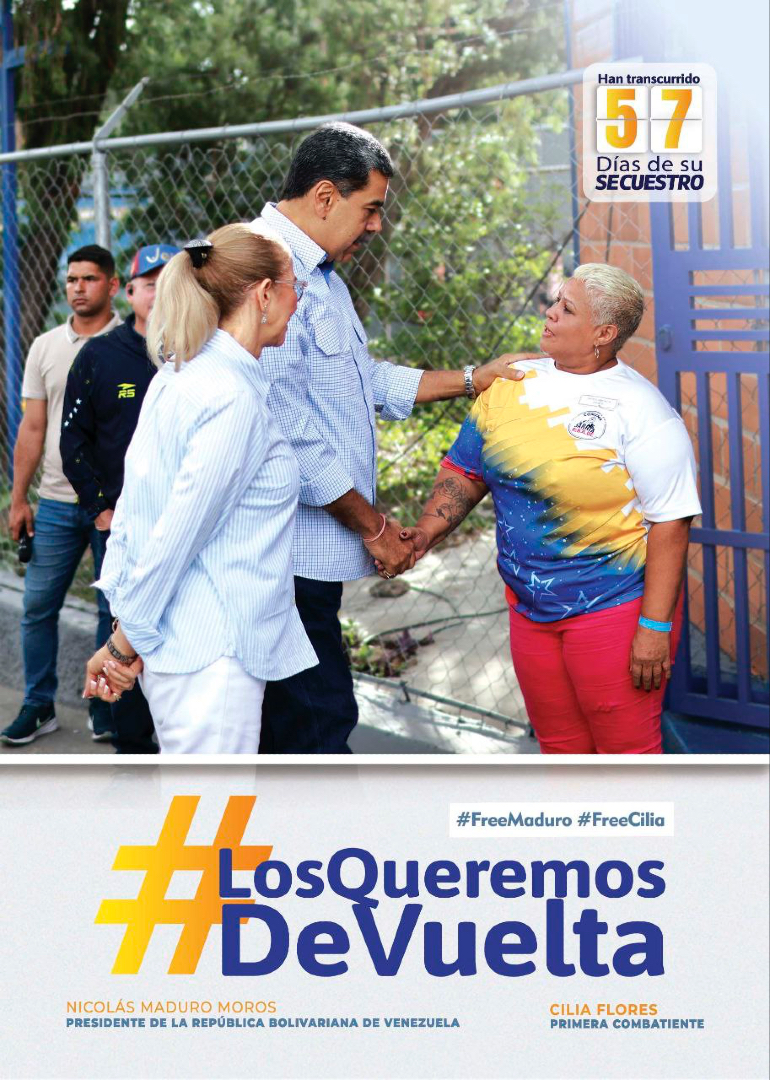 nicmaduroguerra's tweet photo. #LosQueremosDeVuelta #BringThemBack #FreeMaduro #FreeCilia 👉🏾✌🏾 https://t.co/DGJX53HSRA
