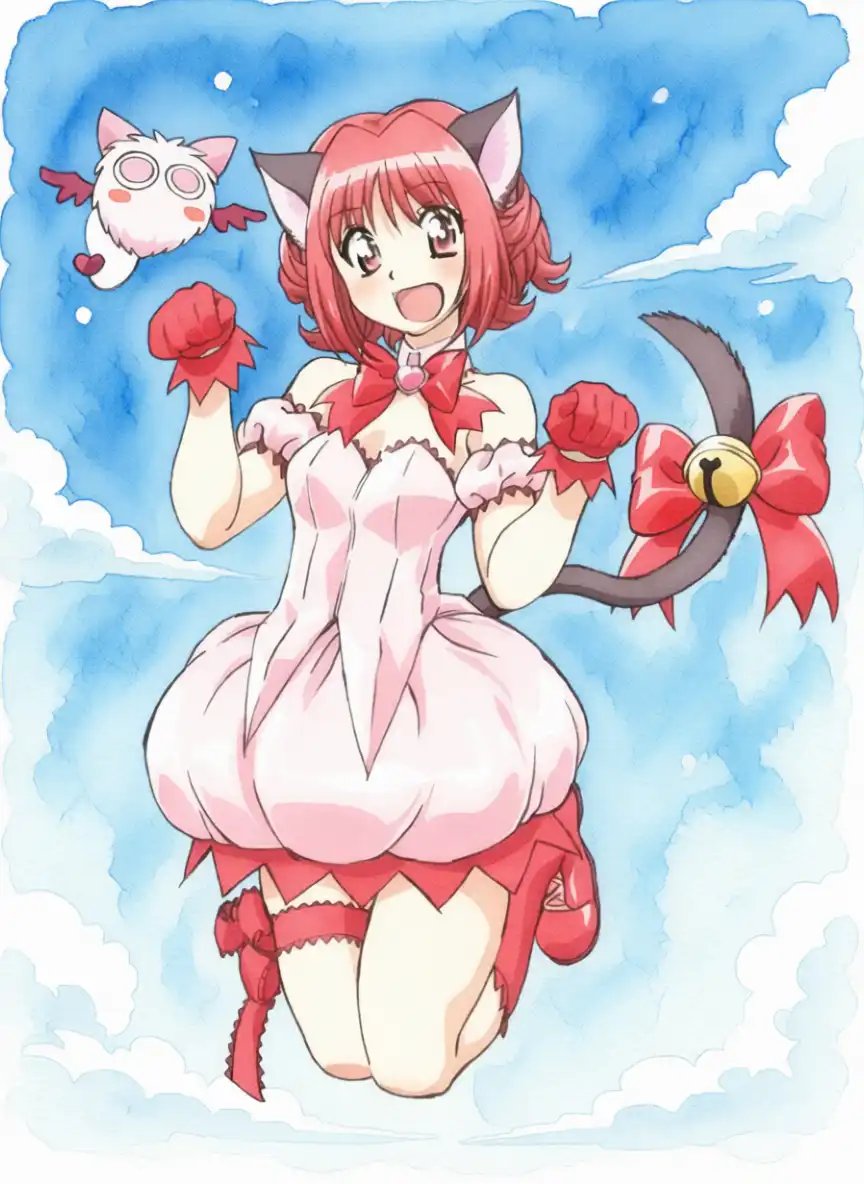 東京ミュウミュウの桃宮いちご ＃AIイラスト ＃東京ミュウミュウ ＃桃