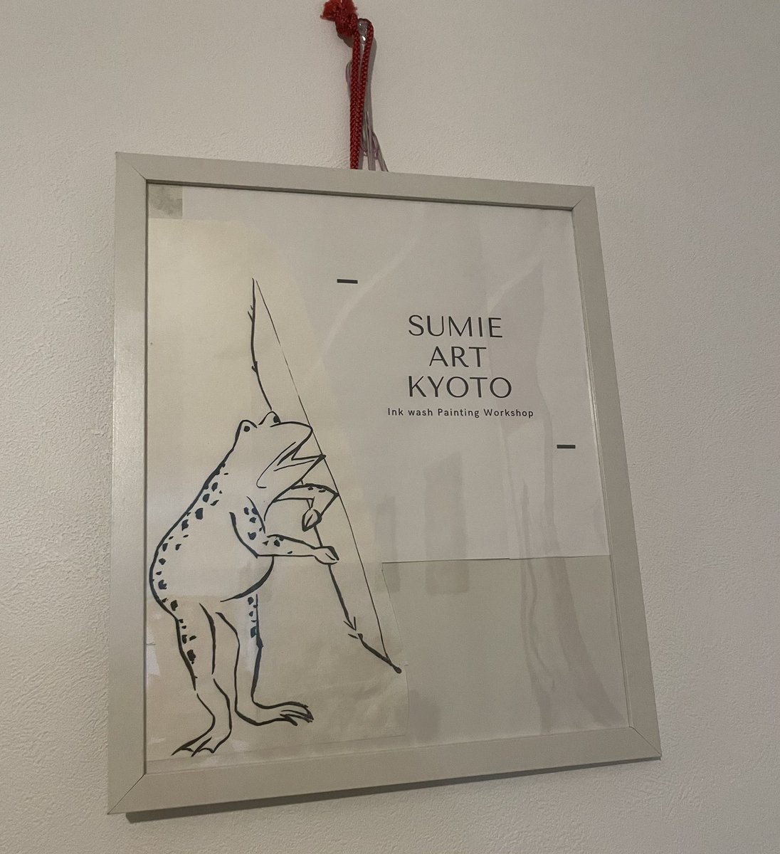 3/2 10:00-から海外の方から水墨画ワークショップ予約が入ったので