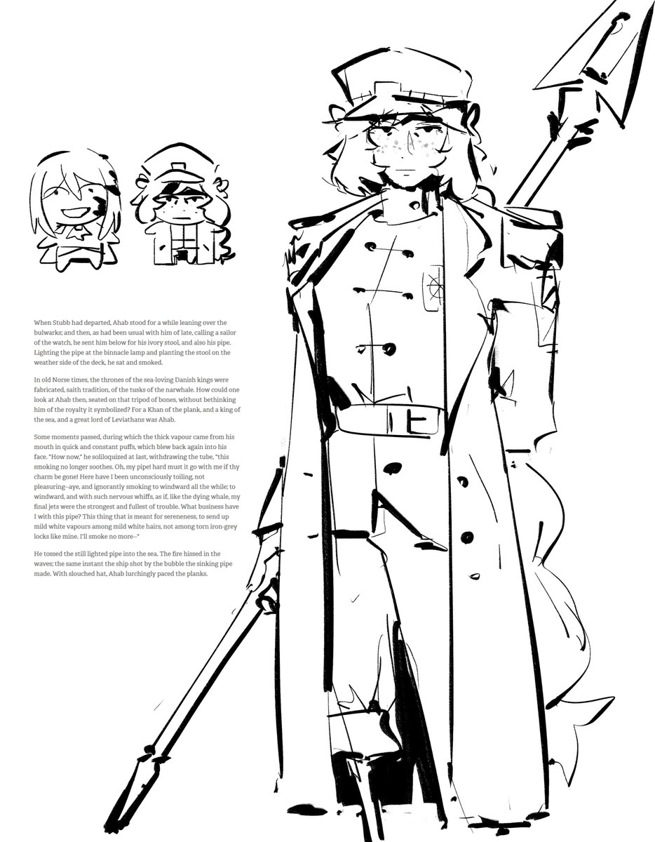 eldriitchqueen's tweet photo. n corp pequod captain ishmael. i like to think she's very stoic https://t.co/icBvbPt1s3