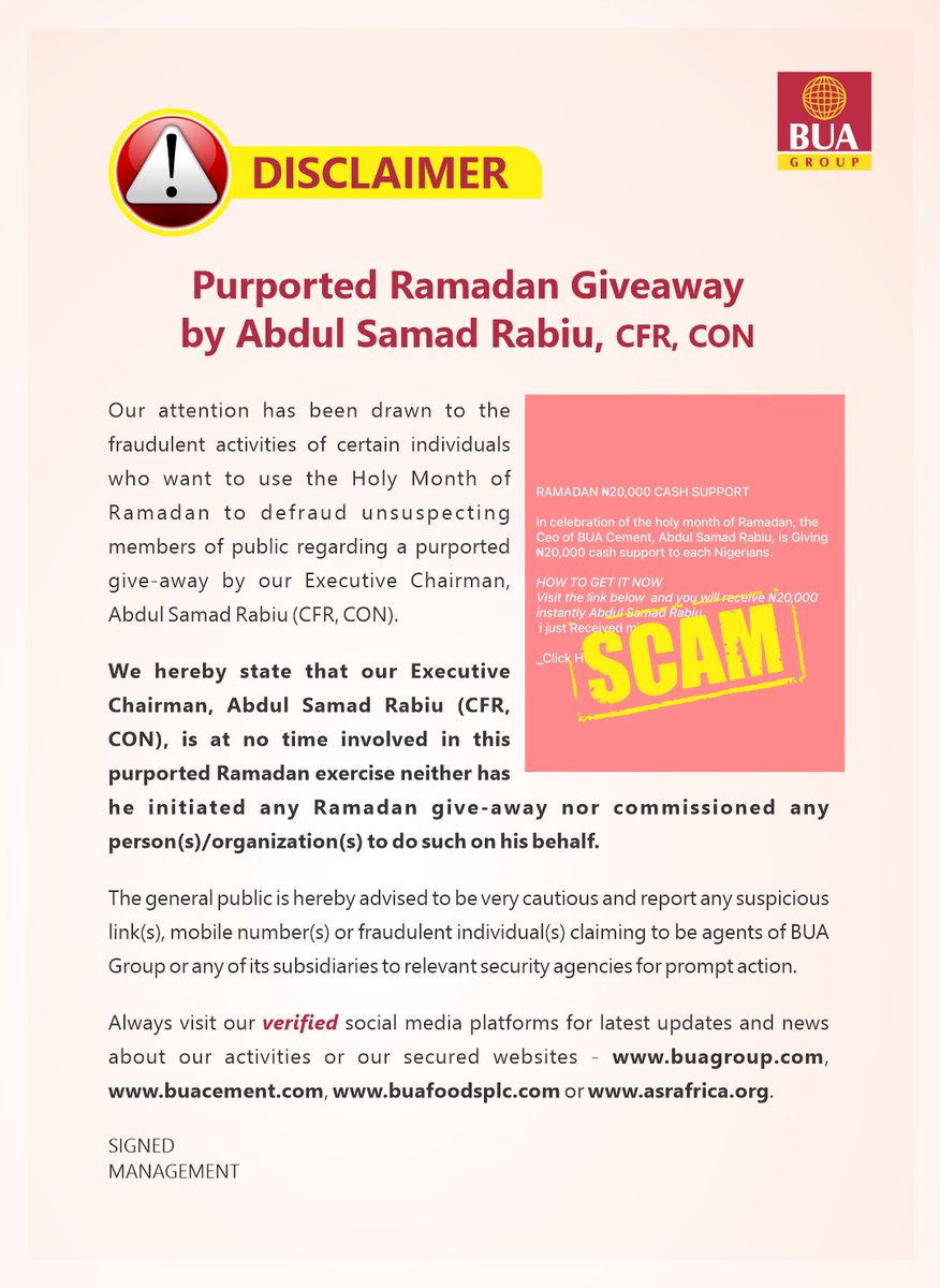 BUA Group tweet media