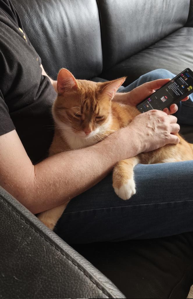 Jetzt ist kuschelzeit mit Papa angesagt