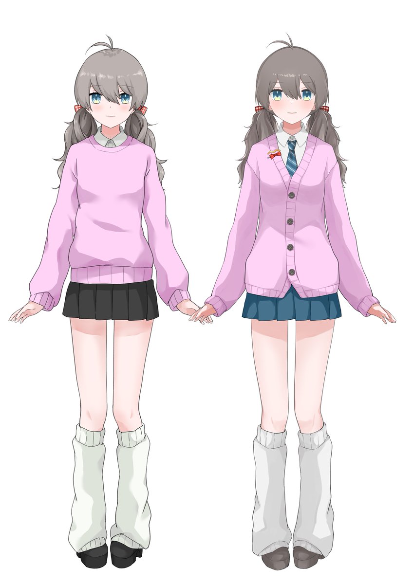 お披露目したし、最近セルフ受肉Vtuberさんの成長が話題だったので新旧👶
ぱっと見はあんまり変わんないんだけどネ～！！
←2025年9月公開　2026年2月公開→